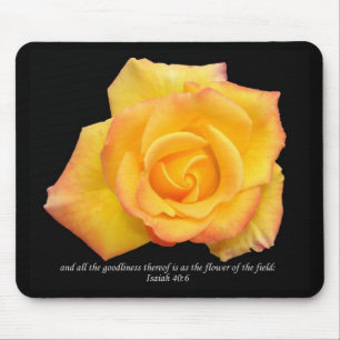 Yellow Rose Flowers Of The Field Mousepad