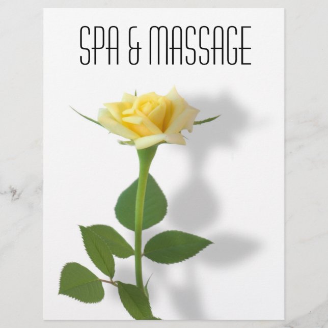 Yellow rose flyer (Front)