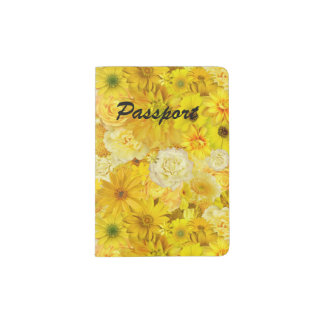 Yellow Rose Friendship Bouquet Gerbera Daisy Passport Holder