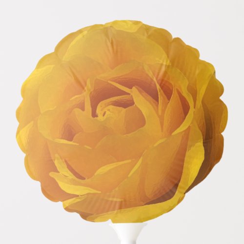 Yellow Rose Garden Flower Floral Balloon