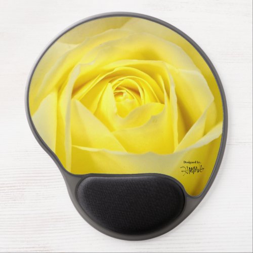 Yellow Rose Gel Mouse Pad HAMbyWG