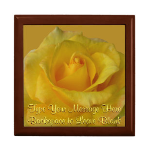 Yellow Rose Gift Box Personalized Flower Boxes