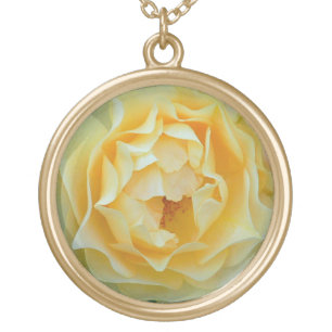 "YELLOW ROSE" GOLD PLATED NECKLACE