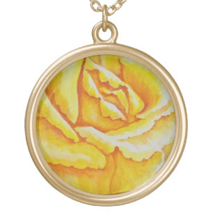Yellow Rose Gold Plated Necklace