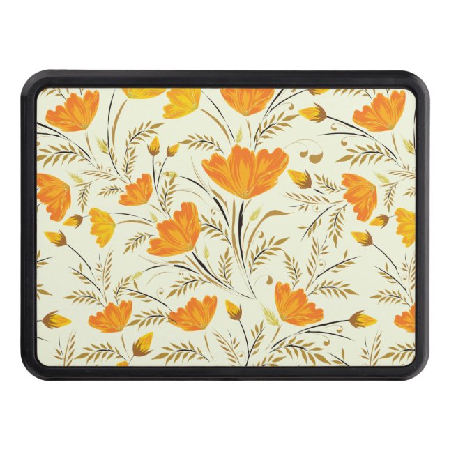 Yellow rose hitch cover (Front)