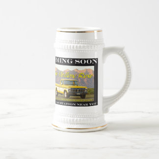 Yellow Rose ii (left handed) Beer Stein