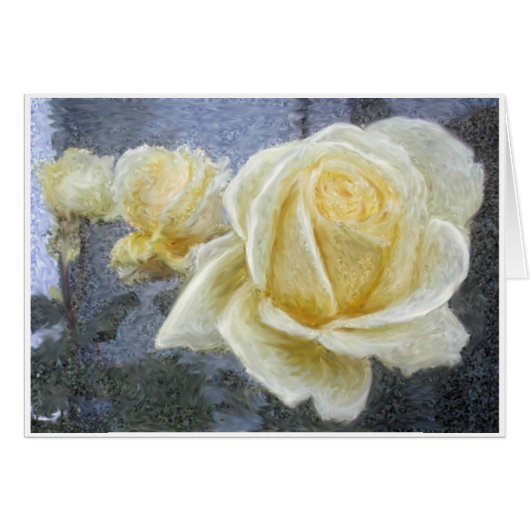 YELLOW ROSE IMPRESSION CARDS (Front Horizontal)