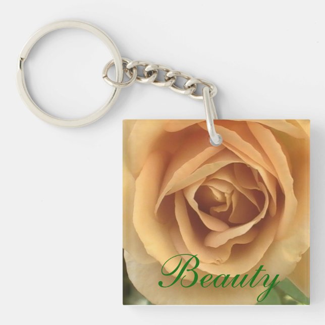 Yellow Rose Keychain (Front)
