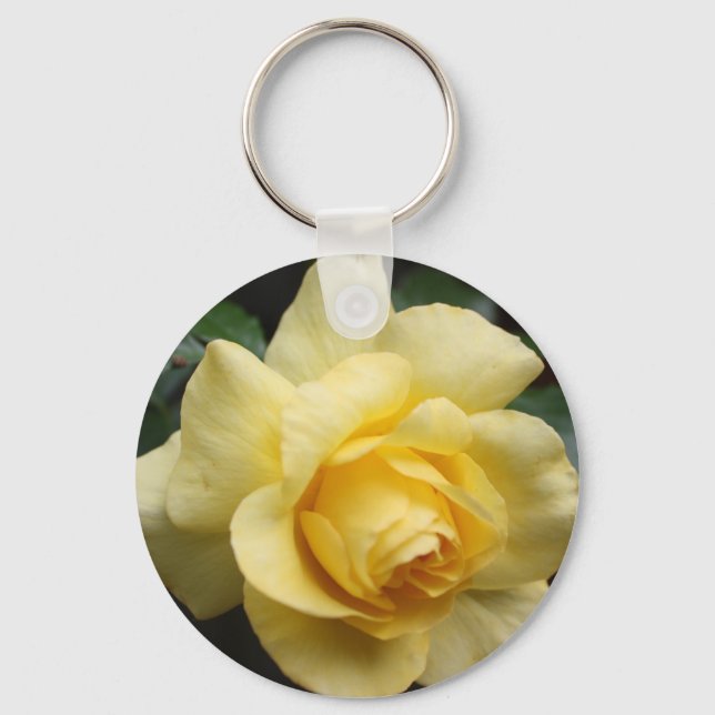 Yellow Rose Keychain (Front)
