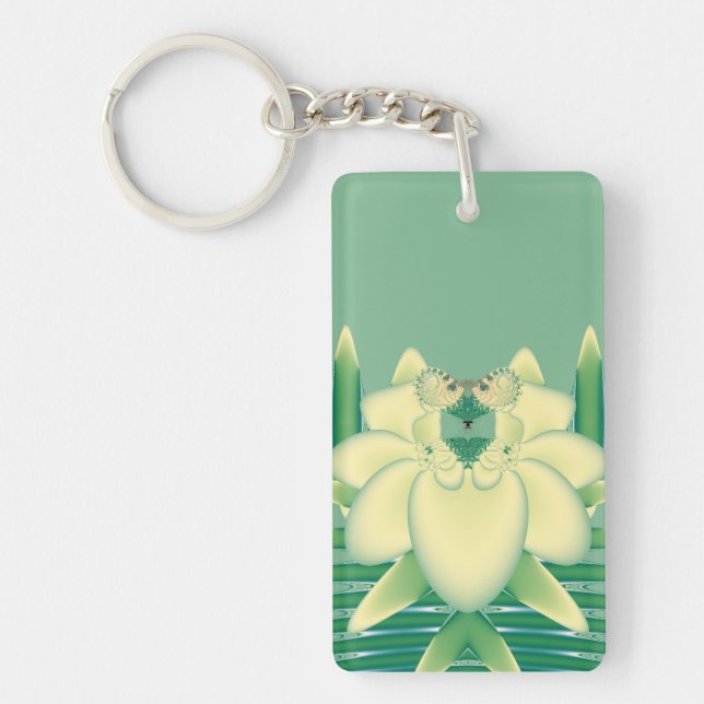 Yellow Rose Keychain (Front)