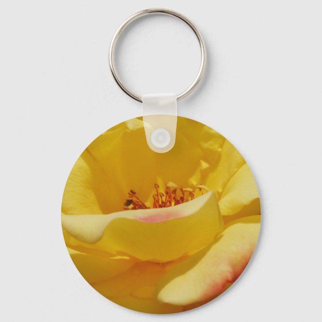 Yellow Rose Keychain (Front)
