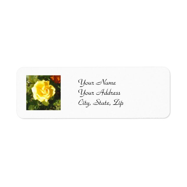 Yellow Rose Label (Front)