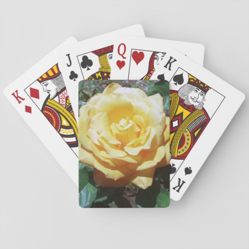 Yellow Rose Large Print Playing Cards
