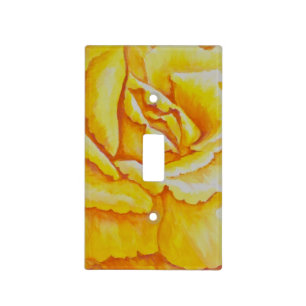 Yellow Rose Light Switch Cover