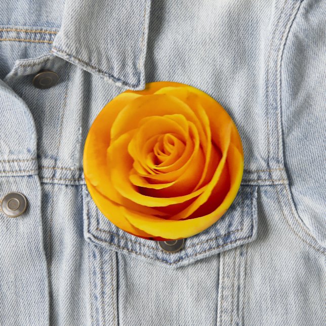 Yellow Rose Macro Button (In Situ)