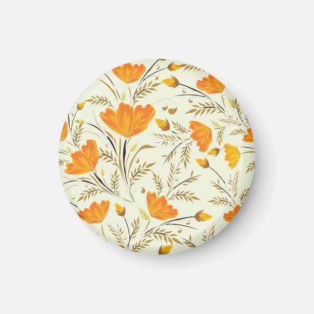 Yellow rose magnet (Front)