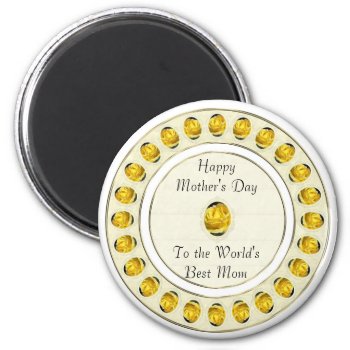 Yellow Rose Mother's Day Magnet by Digitalbcon at Zazzle