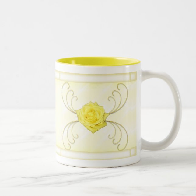 Yellow Rose Mug (Right)
