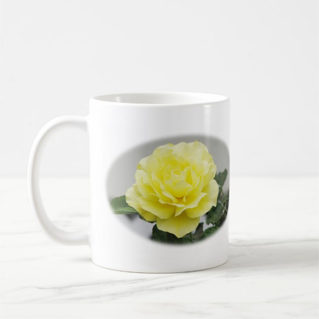 Yellow rose mug (Left)