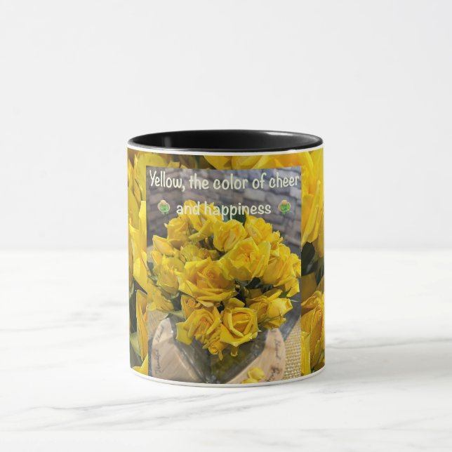 Yellow Rose Mug (Center)