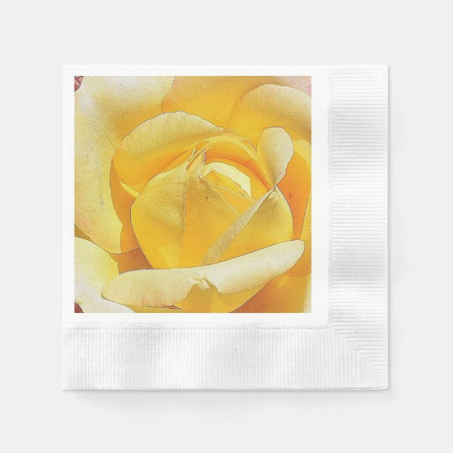 Yellow Rose Napkins (Front)