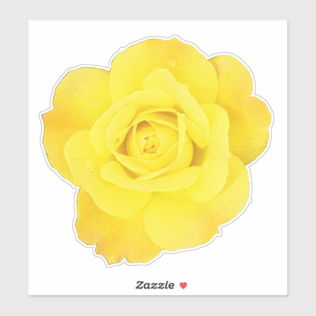 Yellow Rose National Friendship Day Floral Flowers Sticker (Sheet)