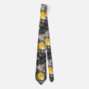 Yellow Rose Neck Tie