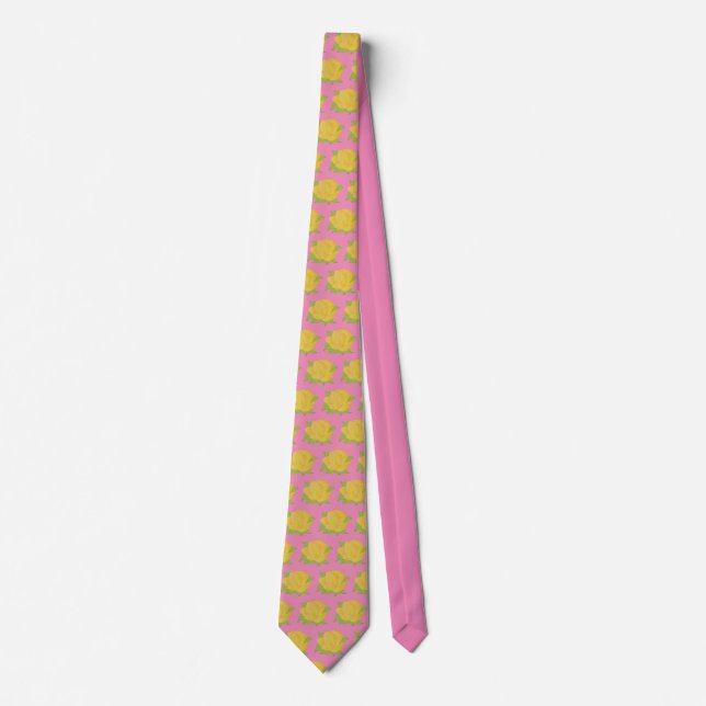 Yellow Rose Neck Tie (Front)