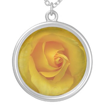 Yellow Rose Necklace Yellow Rose Gifts Keepsake by artist_kim_hunter at Zazzle