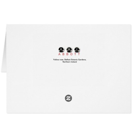 Yellow Rose, Northern Ireland (Back Horizontal)