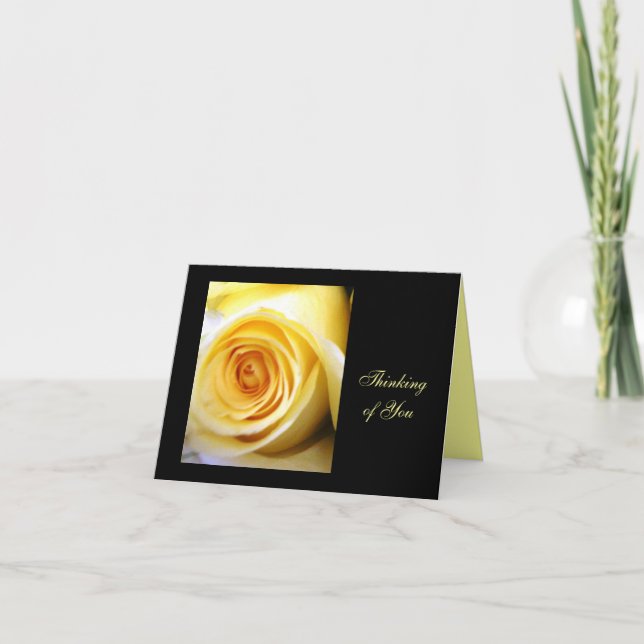 Yellow Rose Note Card (Front)