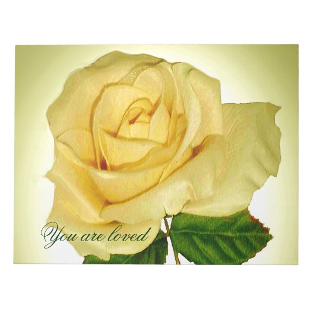 Yellow rose_ notepad (Front)