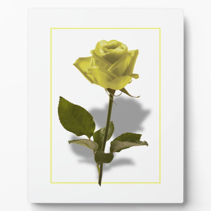 Yellow Rose of Friendship Display Plaque