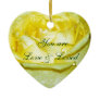Yellow Rose of Love_ Ceramic Ornament