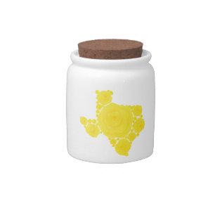 Yellow Rose of Texas Candy Jar