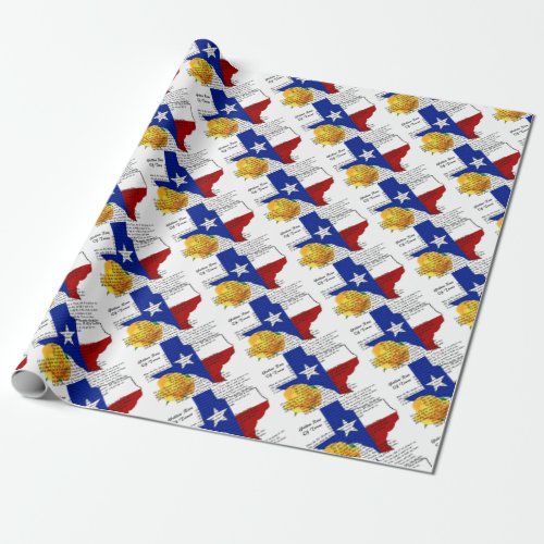 Yellow Rose of Texas Civil War Song Wrapping Paper
