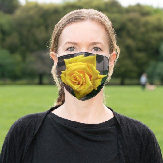 Yellow Rose of Texas Face Mask (Outside)