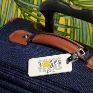 Yellow Rose of Texas Luggage Tag