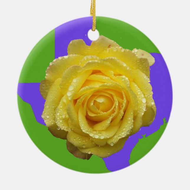 Yellow Rose of Texas Ornament (Back)
