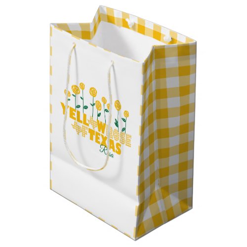 Yellow Rose of Texas _ Rose Garden Medium Gift Bag