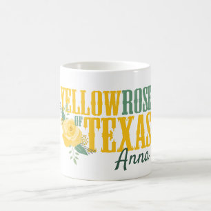 Yellow Rose of Texas - Single Rose Coffee Mug