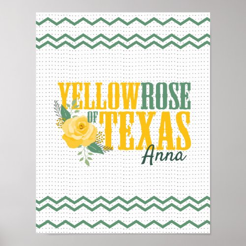 Yellow Rose of Texas _ Single Rose Poster