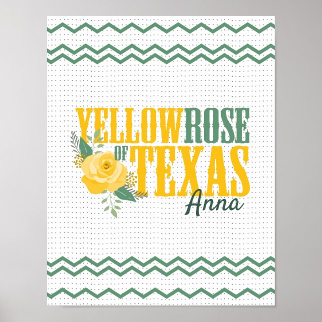 Yellow Rose of Texas - Single Rose Poster (Front)