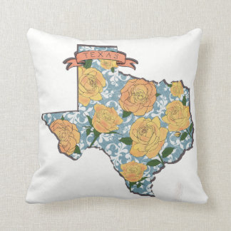 Yellow Rose of Texas Throw Pillow