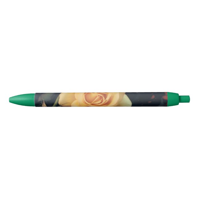 Yellow rose on a Green Pen (Front)