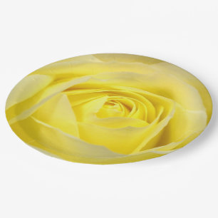 Yellow Rose Paper Plates