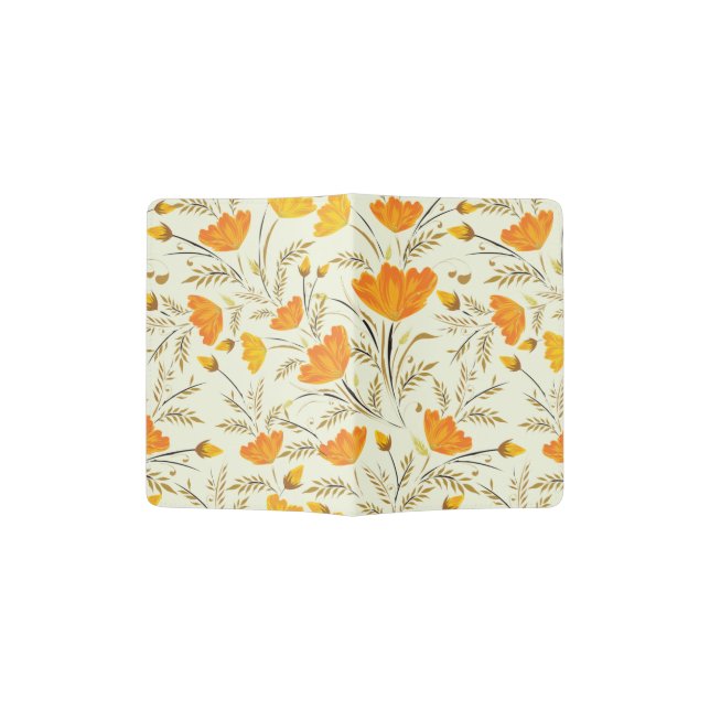 Yellow rose passport holder (Opened)