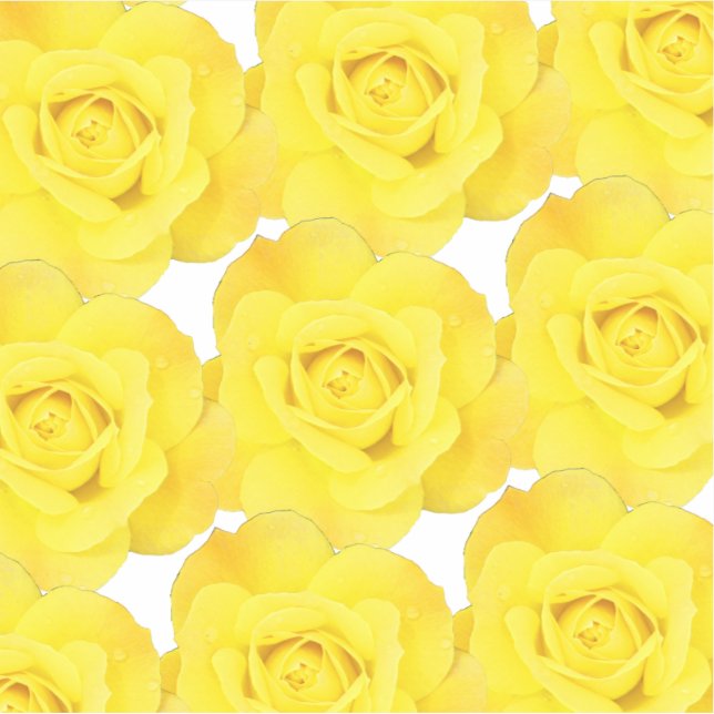 Yellow Rose Patterns Floral Flower Abstract Spring Sticker (Front)