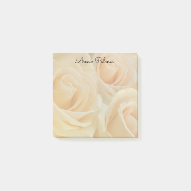 Yellow Rose | Personalized Post-it Notes (Front)