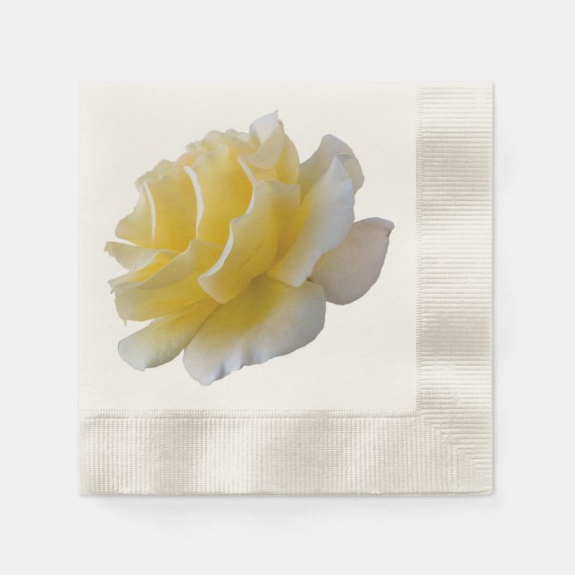 Yellow rose petals napkins (Front)